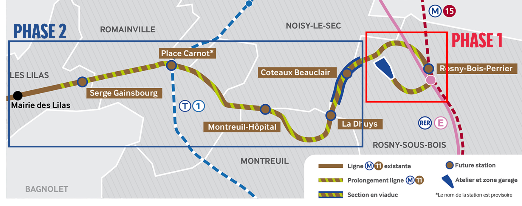 Prolongement de la ligne 11 du métro parisien, la première phase s’achève ETF