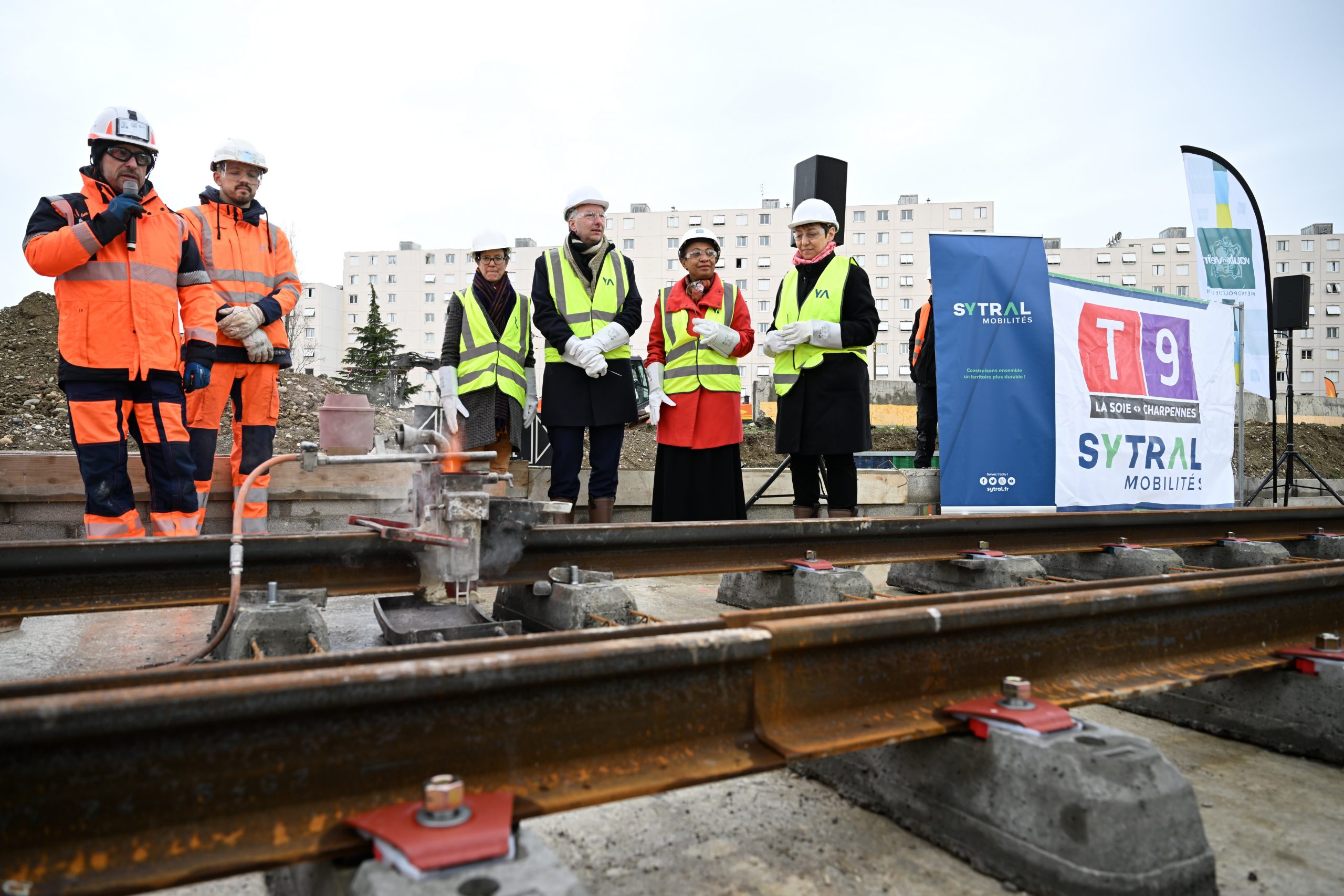 Tramway T9 in Lyon: first rail weld - ETF